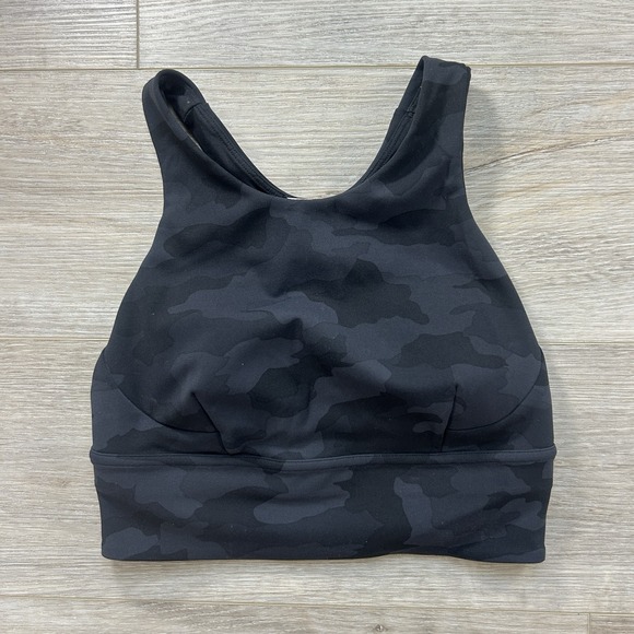 lululemon athletica Other - Lululemon Size 4 Wunder Train Longline Bra Heritage 365 Camo Med Support C/D Cup